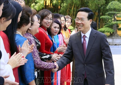 Chủ tịch nước Võ Văn Thưởng gặp mặt các nữ doanh nhân tiêu biểu